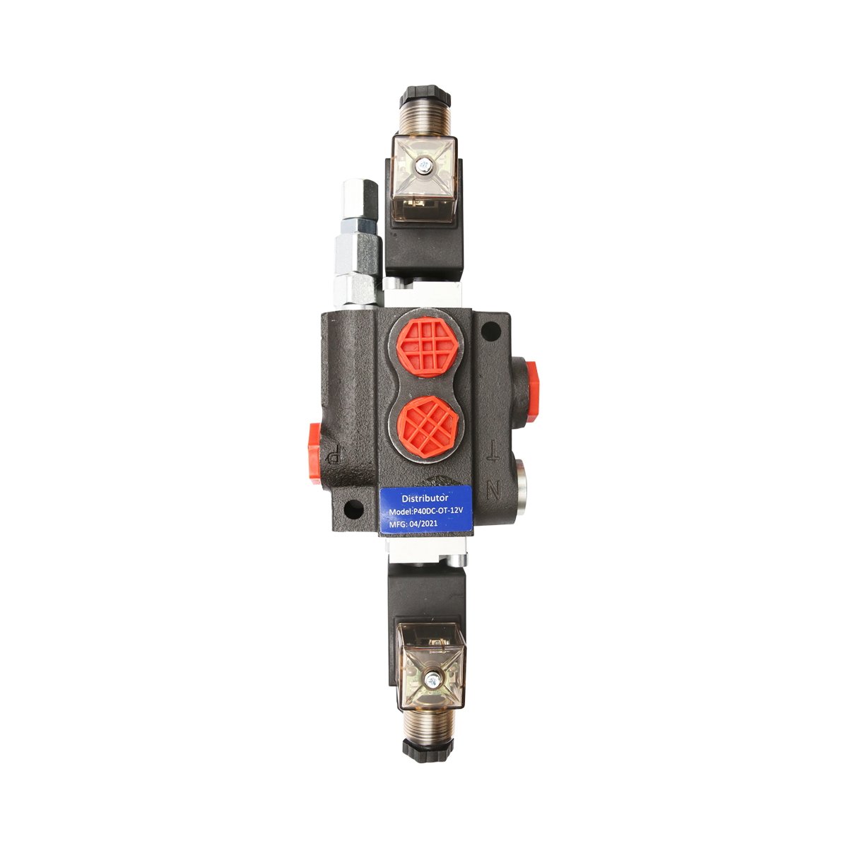 Distribuitor hidraulic P40 electromagnetic cu 1 cale, 12V Breckner Germany